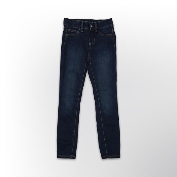 Jumping Beans Girls' Dark Wash Skinny Jeans - Size 7 - Picture 1 of 2